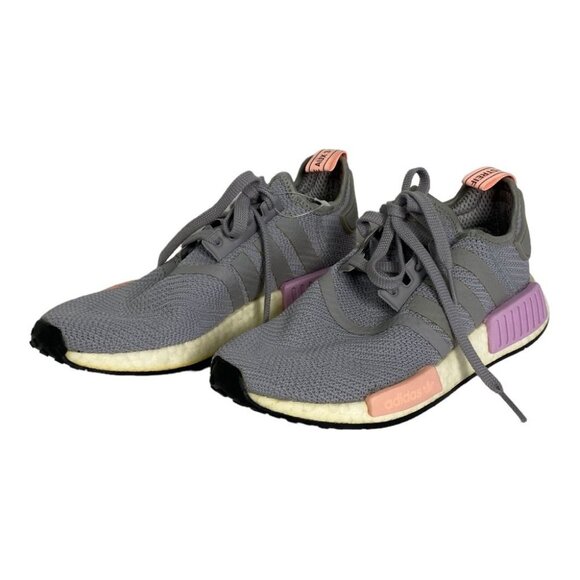 Adidas NMD R1 Running Shoes Grey Size 6 Sneakers Reflective Foam Cushion NEW - Picture 6 of 11